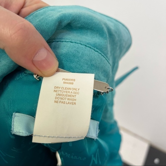 Marciano Turquoise Suede Jacket - Picture 2 of 16
